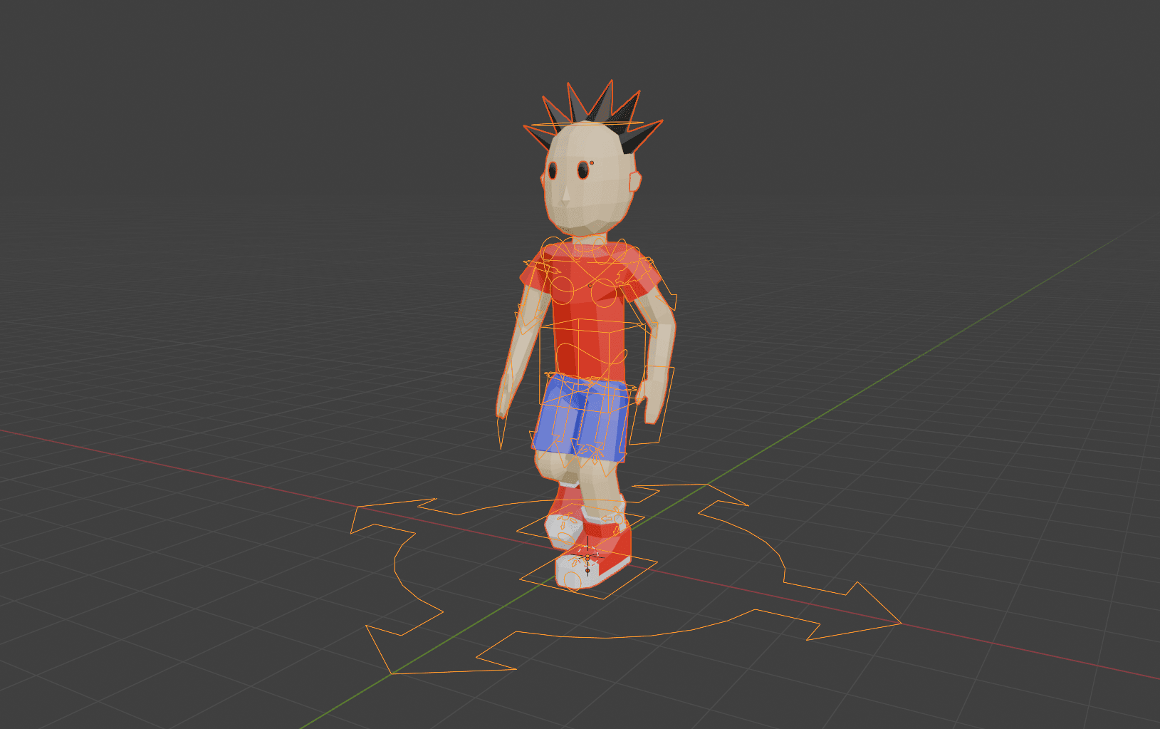 Character model in Blender