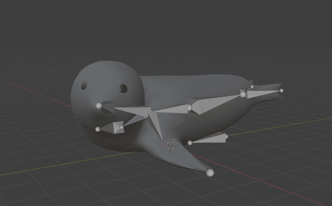 Seal model in Blender