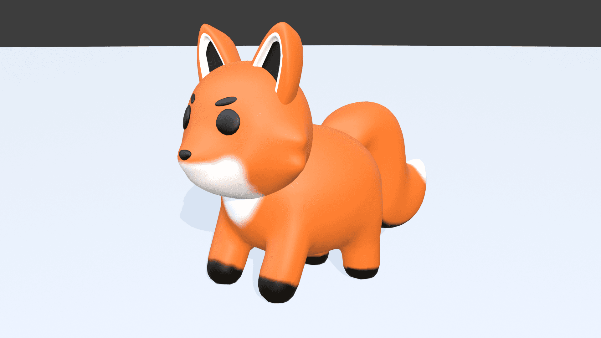 Fox model in Blender